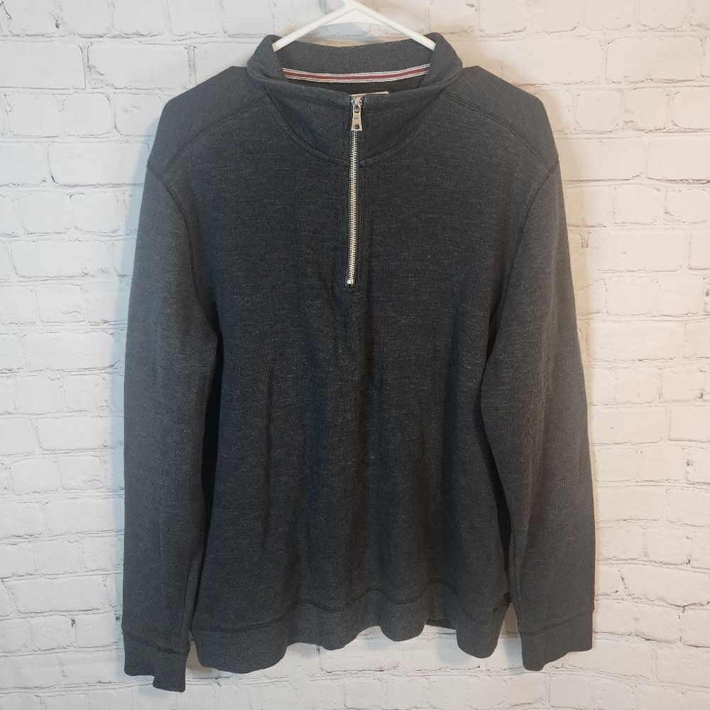 Men's Flag & Anthem Zip-Up Sweater, Size XL